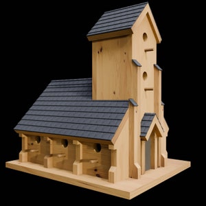 Plannen voor houten tuin Vogelhuis Bouwplannen DIY Digitale houtbewerkingsplannen Alleen acht dozen VK metrisch met kniplijsten