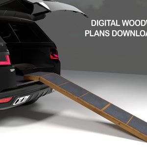 Plans for Easy Pet Dog Ramp for Car and Step Access DIY Dog Ramp Digital Woodwork Plans Download Only UK Metric Excludes Materials