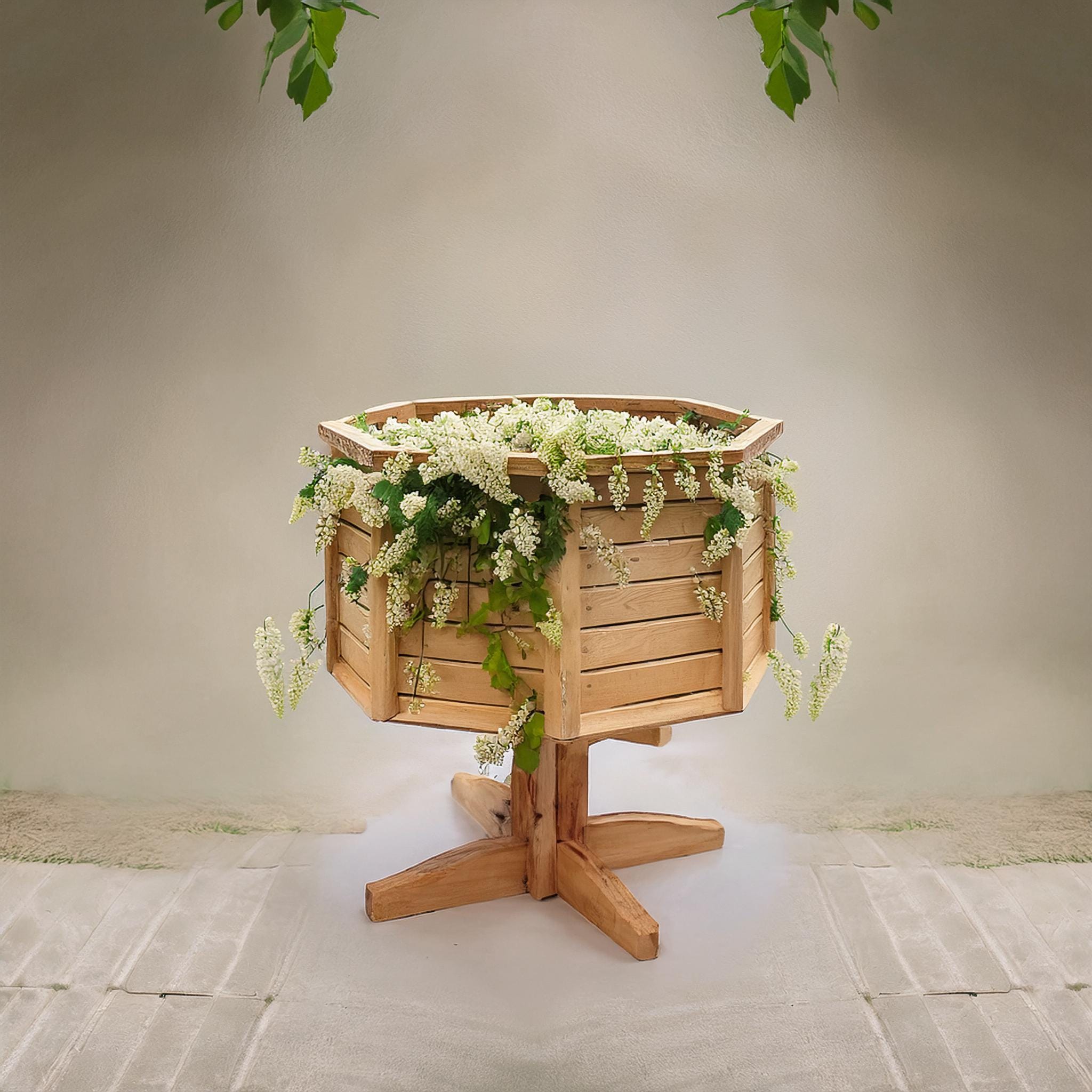 Plans for Large Octagonal Wooden Feature Planter DIY Digital Woodwork ...