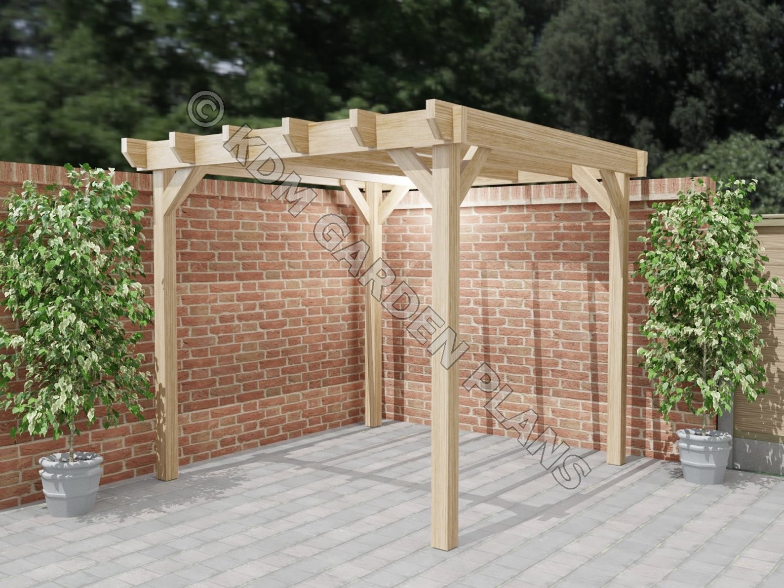 Wooden Garden Gazebo Build Plans Do It Yourself Woodwork Etsy UK