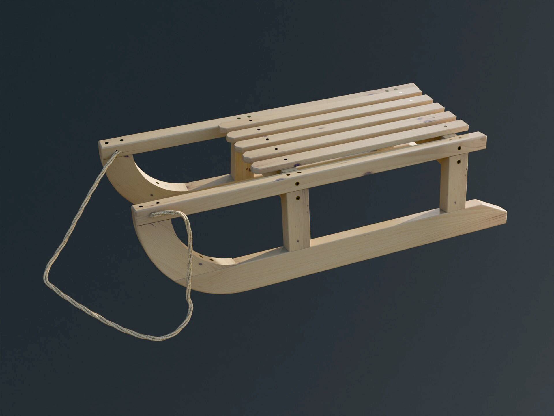 伝統的な木製そりを簡単に作るための設計図 DIY デジタル木工プラン