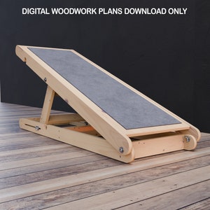 Plans for Adjustable 15cm to 60cm Small Dog Pet Ramp DIY Carpentry Digital Woodwork Plans Download Only UK Metric Excludes Materials image 8