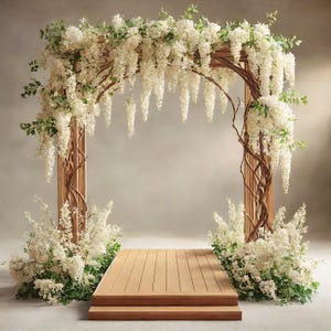 Plans for Wooden Pergola & Deck 2.2 x 2.4m DIY Digital woodwork plans only UK Metric Version with Cut Lists Perfect for Wedding Setting