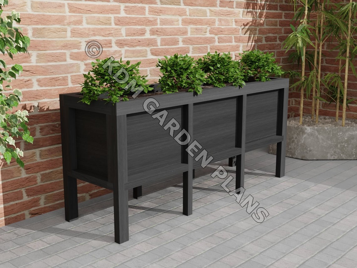 Woodwork Plans for Vegetable Grow Box 1.8m 220 Ltr plans Etsy