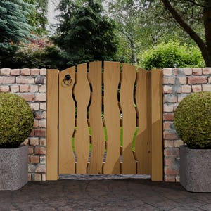 Plans for Quaint Wooden Garden Gate Digital Woodwork Plans Download Only UK Metric Countryside Style with Cut Lists