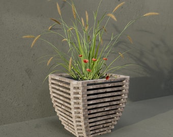 DIY Pallet Wood Planter Plans, UK Metric (PDF)