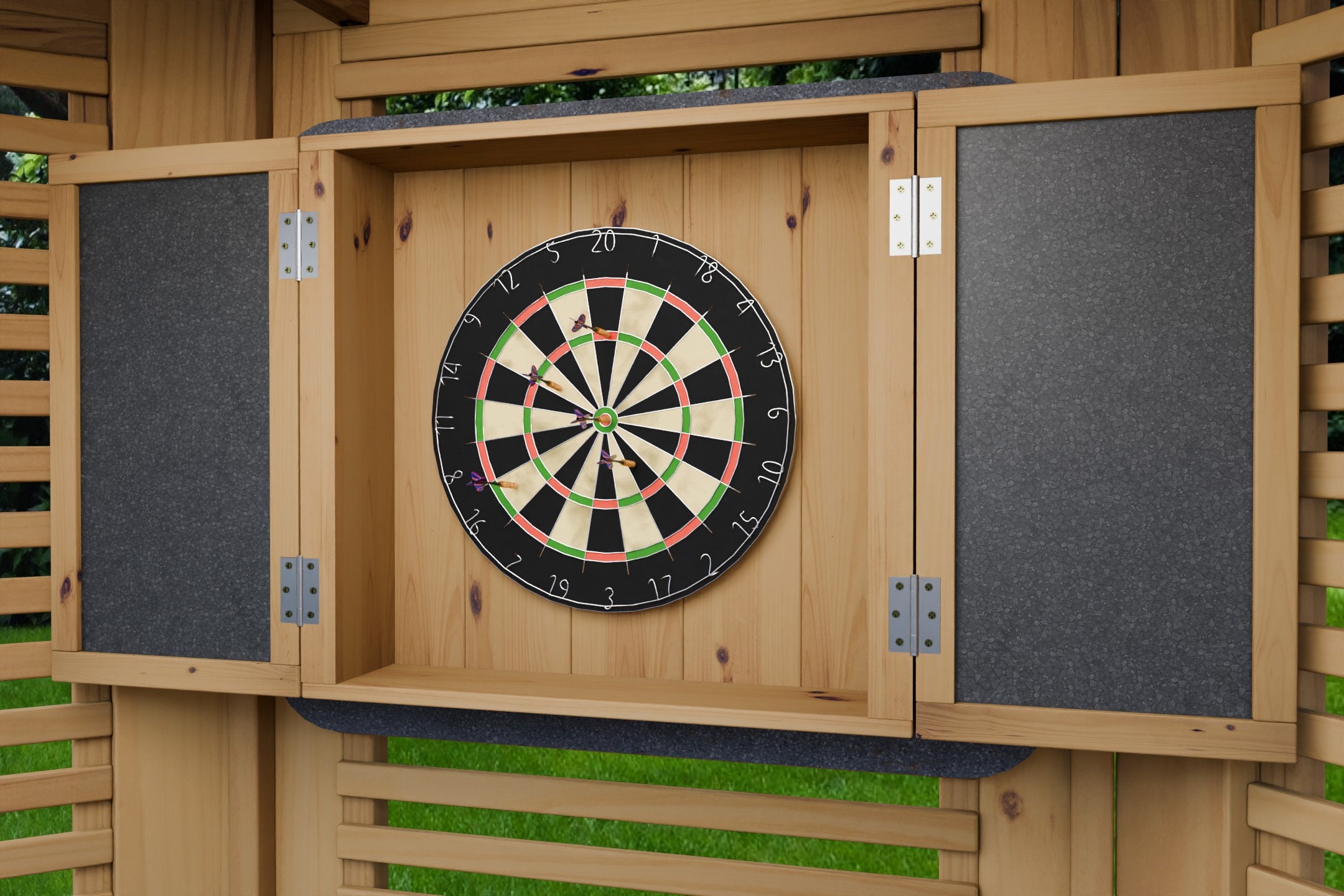 Porta Freccette In Legno McFarrons - Per 12 Freccette, Design Da Parete