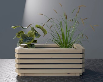 Plans for Modern Wooden Garden Planter Box 36" DIY Digital Woodwork Plans Only US Imperial Inches Excludes Materials