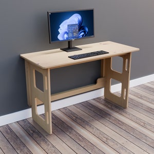 Plans for Limited Space Folding Wall Office Craft Desk 115cm long x 50cm wide x 70cm Digital Woodwork Plan Only UK Metric Excludes Materials