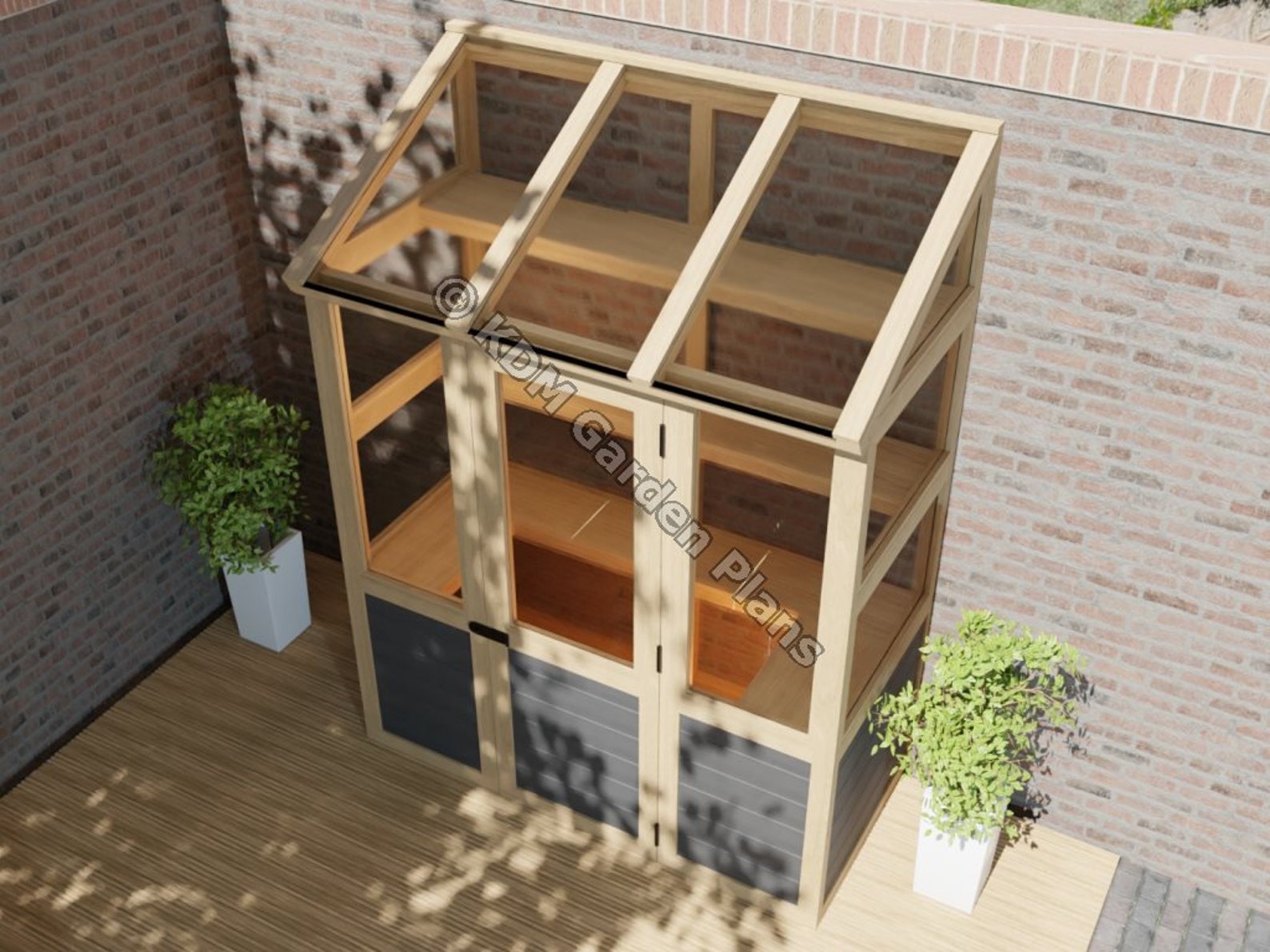 Wooden Lean to Greenhouse Woodwork Plans Digital Download Etsy