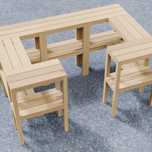 Plans for Narrow Wooden Greenhouse Staging for Country Garden Border Greenhouse Digital Woodwork Plan Download US Imperial with Cut Lists