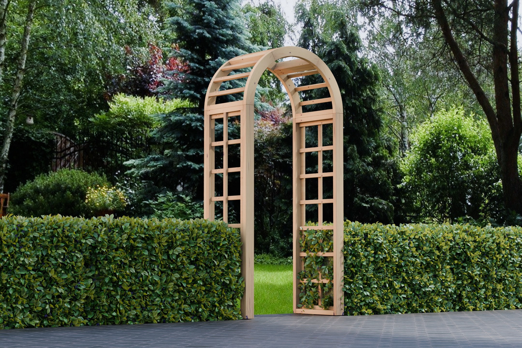 Plans for Wooden Garden Arbour Archway for Climbing Plants DIY Digital  Woodwork Plans Only UK Metric Version With Cut Lists - Etsy