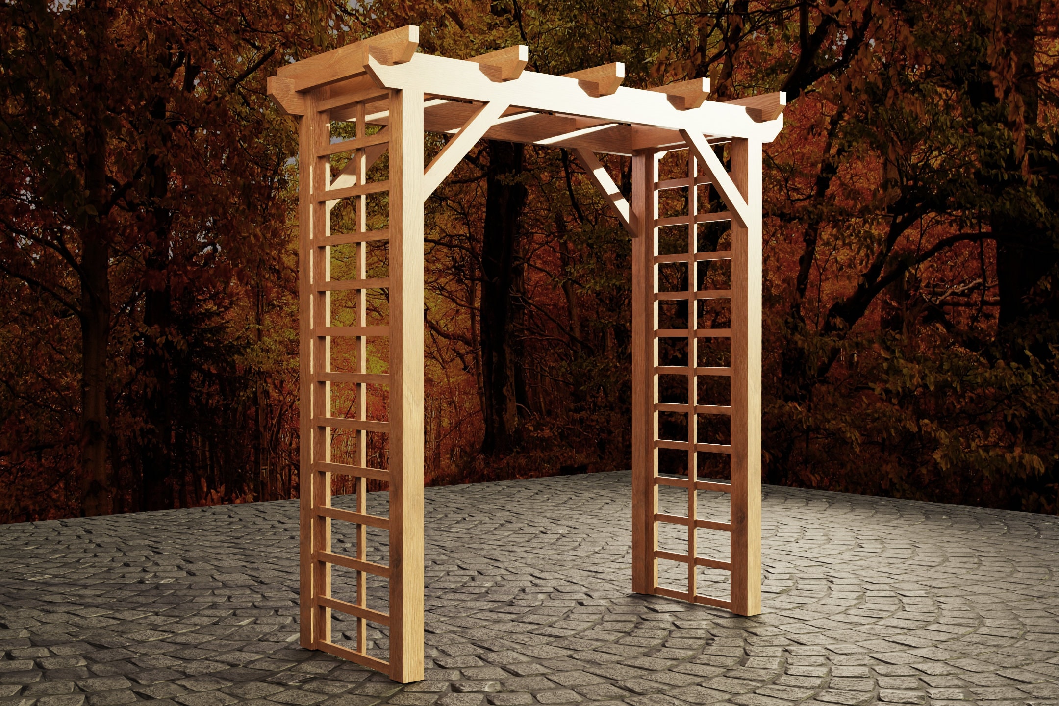 Wood Riser Archary Garden Arbor Plans, DIY Woodwork Archway (PDF Download) - Etsy