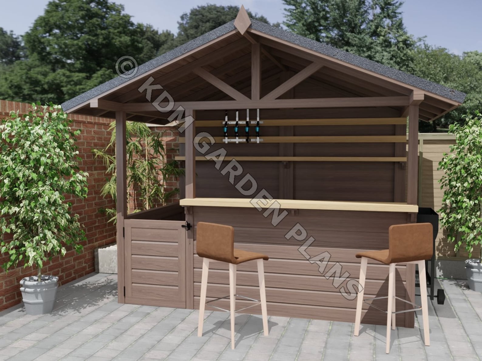 Home Bar / Barbeque DIY Cocktail Gin Bar BBQ Pub build Plans Etsy
