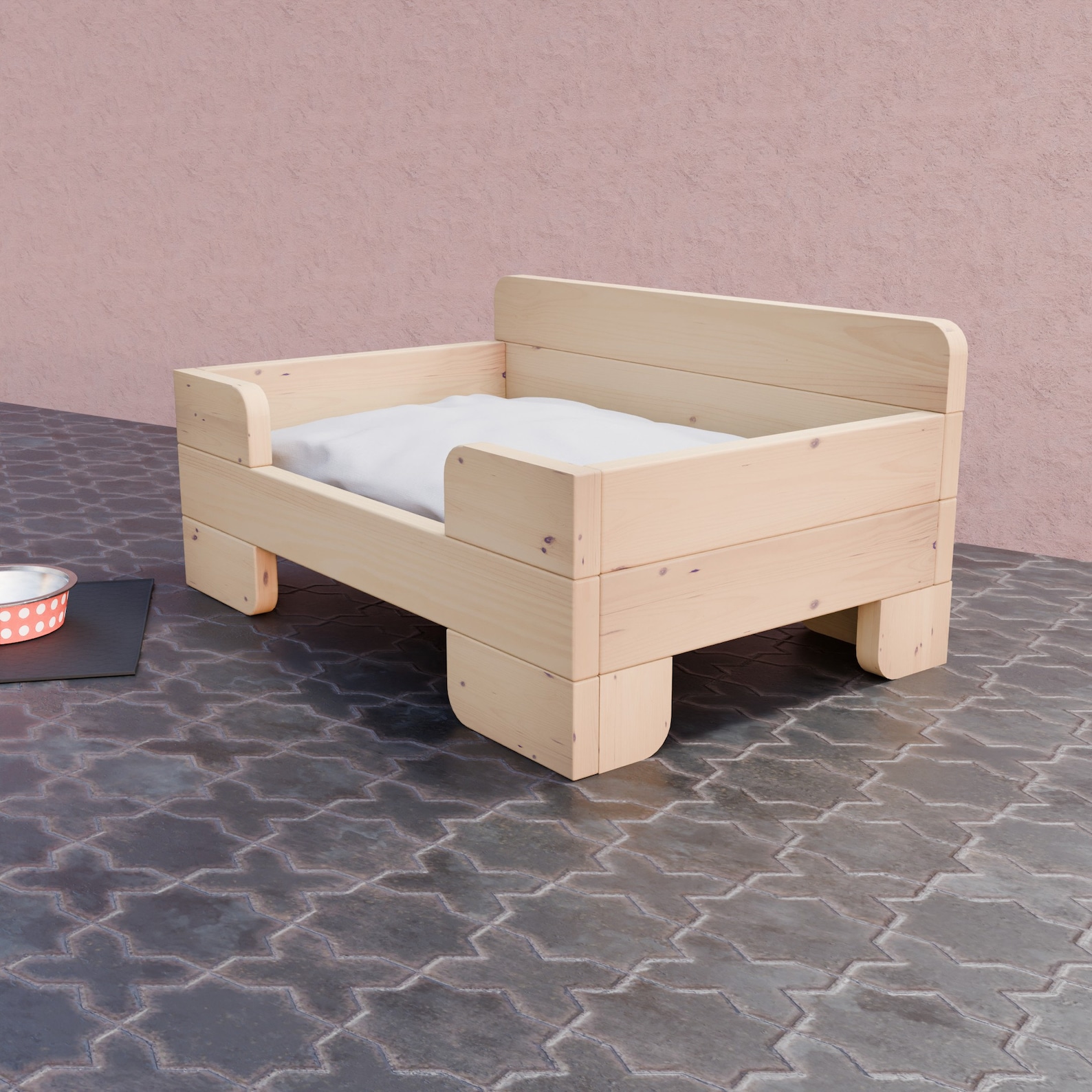 Raised Dog Bed With Side Access 120cm X 70cm Woodwork Plans Digital PDF