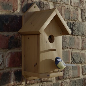 Plannen voor houten tuin Vogelhuisbouwplannen Doe-het-zelf Digitaal houtwerkinstructies Alleen enkele doos VK metrisch met kniplijsten