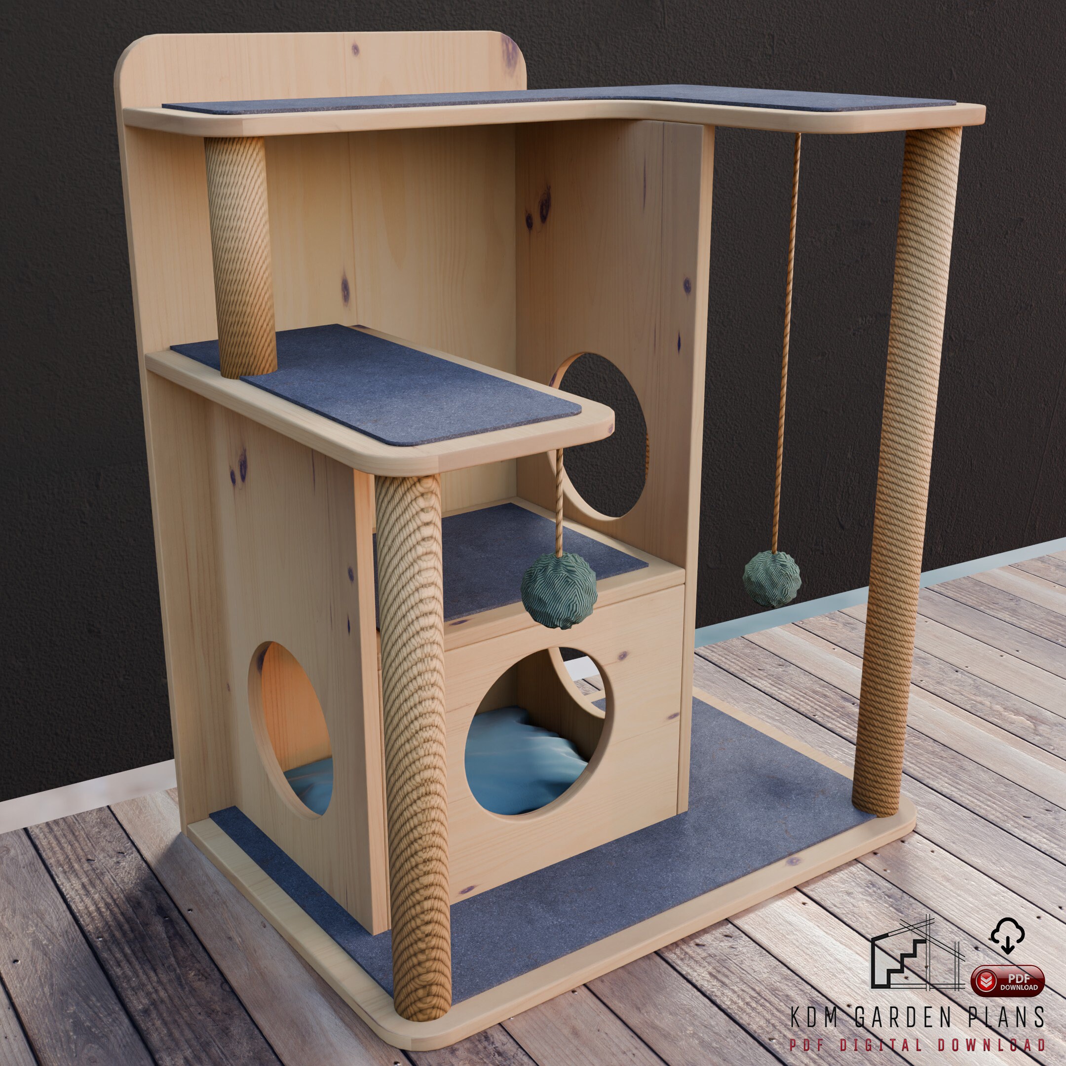 Cat tower blueprints deals