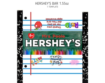 Personalized Hershey Bar Party Favors, Custom Candy Label, Chocolate Bar Wrappers, One Dozen Hershey Purses, Ring Pops, Chip Bags You Choose