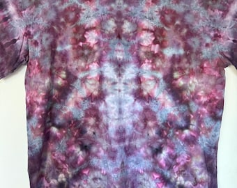 XLarge purple psychedelic tie dye short sleeve tee- unisex