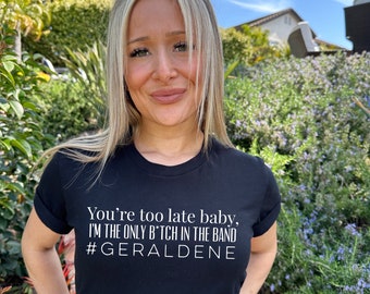 Camiseta Geraldene, camiseta con letra de Miranda Lambert, fan de la música country