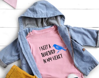 Bluebird Kleinkind Shirt, Countrymusik Kinder T-Shirt
