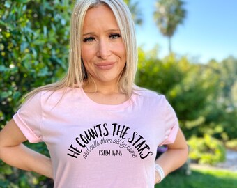 Bible Verse T-Shirt, Christian Scripture Shirt, Religious Women's Tee