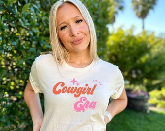 Cowgirl Era Tee, Vintage Western Shirt, Country Concert Top
