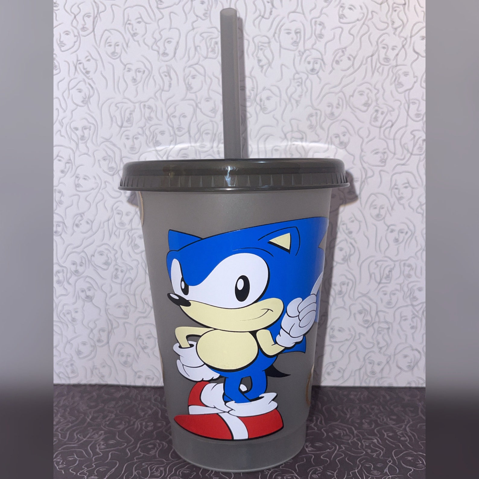 Sonic Custom Cup Sonic Kids Cup Etsy