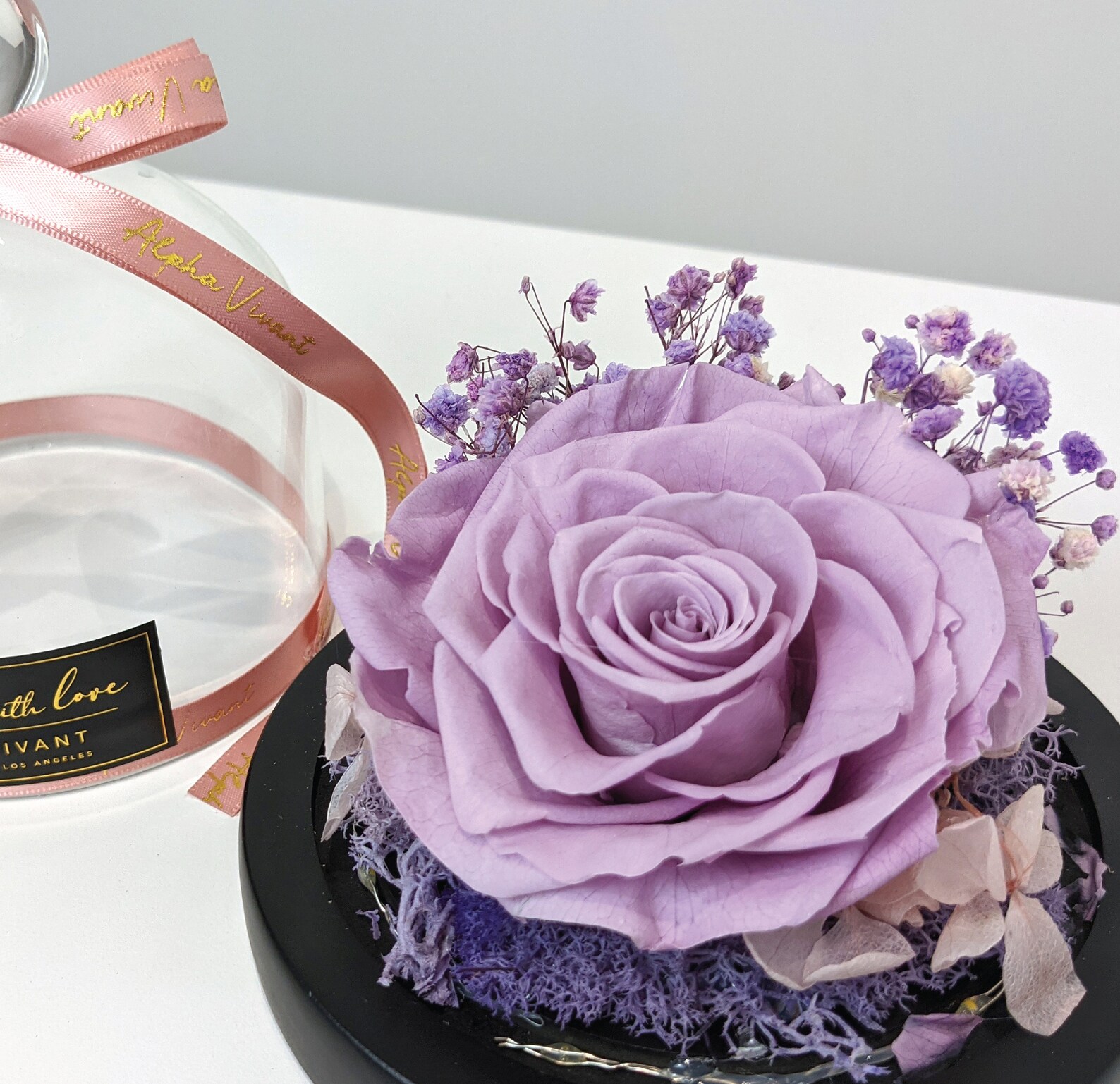 Handmade Preserved Eternity Rose With LED Lights Single Rose Etsy