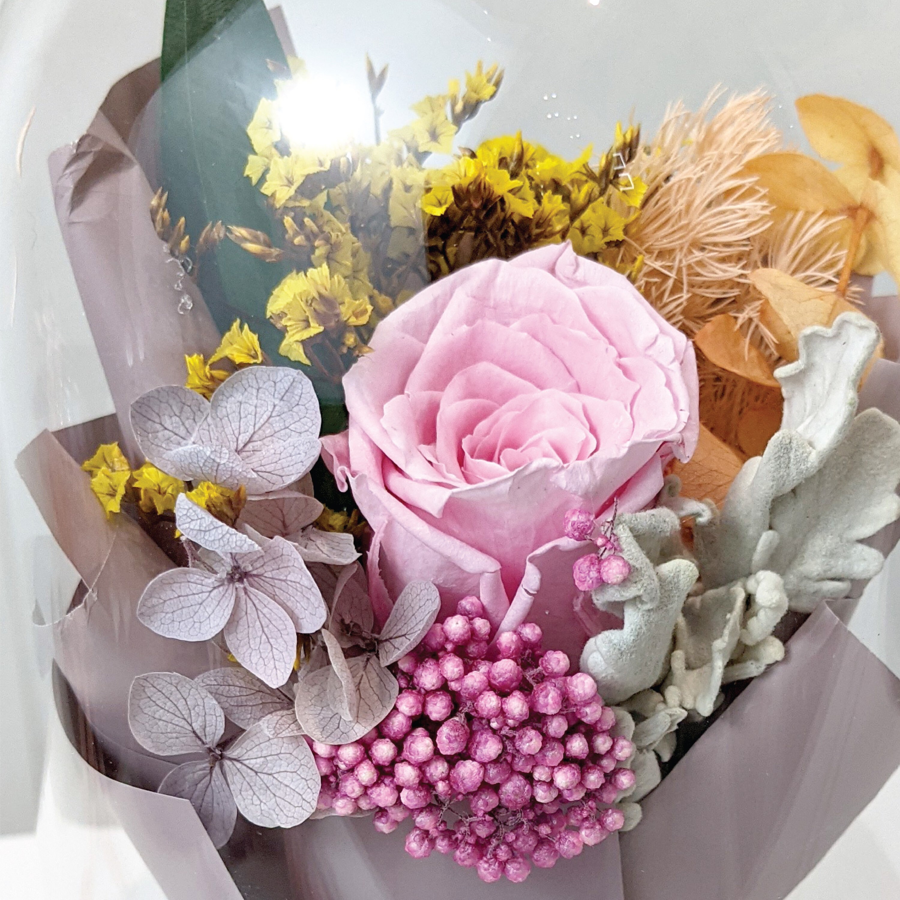 Handmade Preserved Eternity Rose With LED Lights Roses Etsy UK