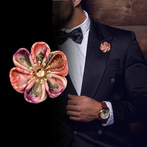 Buttonhole flower &quot;Lucky You&quot; buttonhole flower // boutonniere // corsage // lapel jewelry