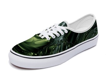 Mans Trippy Art Fractal Plimsolls for Mens Fashion Running Shoes