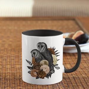 Vintage Owls, Teacher&#39;s Gift, Birthdays, Secret Santa, Mug, Drinkware, Ceramic, Coffee Cup, Tea Cup