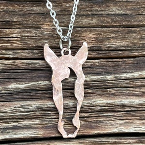 Silhouette de tête de cheval en cuivre, découpe de tête de cheval, bijoux équestres, pendentif tête de cheval personnalisé, collier commémoratif de cheval, souvenir de cheval