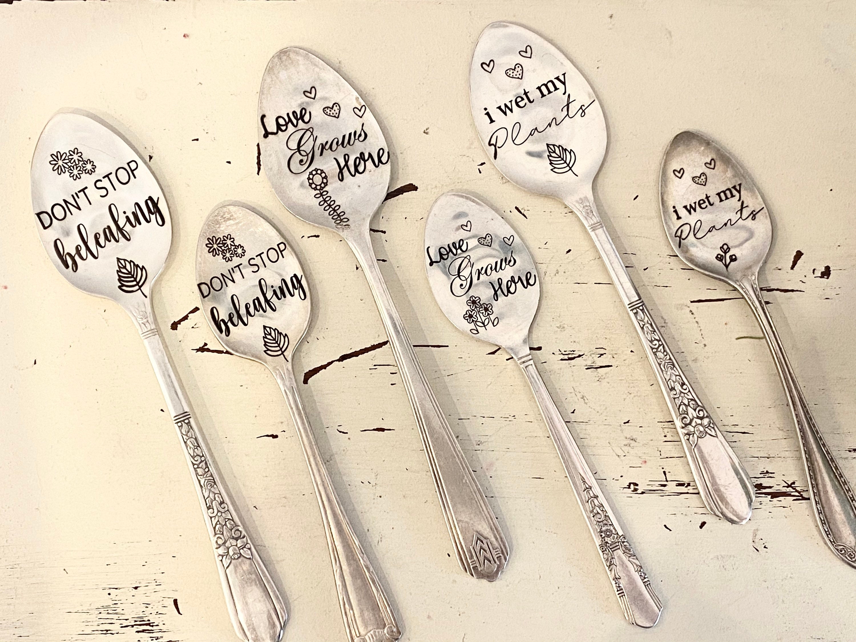 Garden Plant Markers Vintage Silverware Plant Markers Plant Etsy Canada