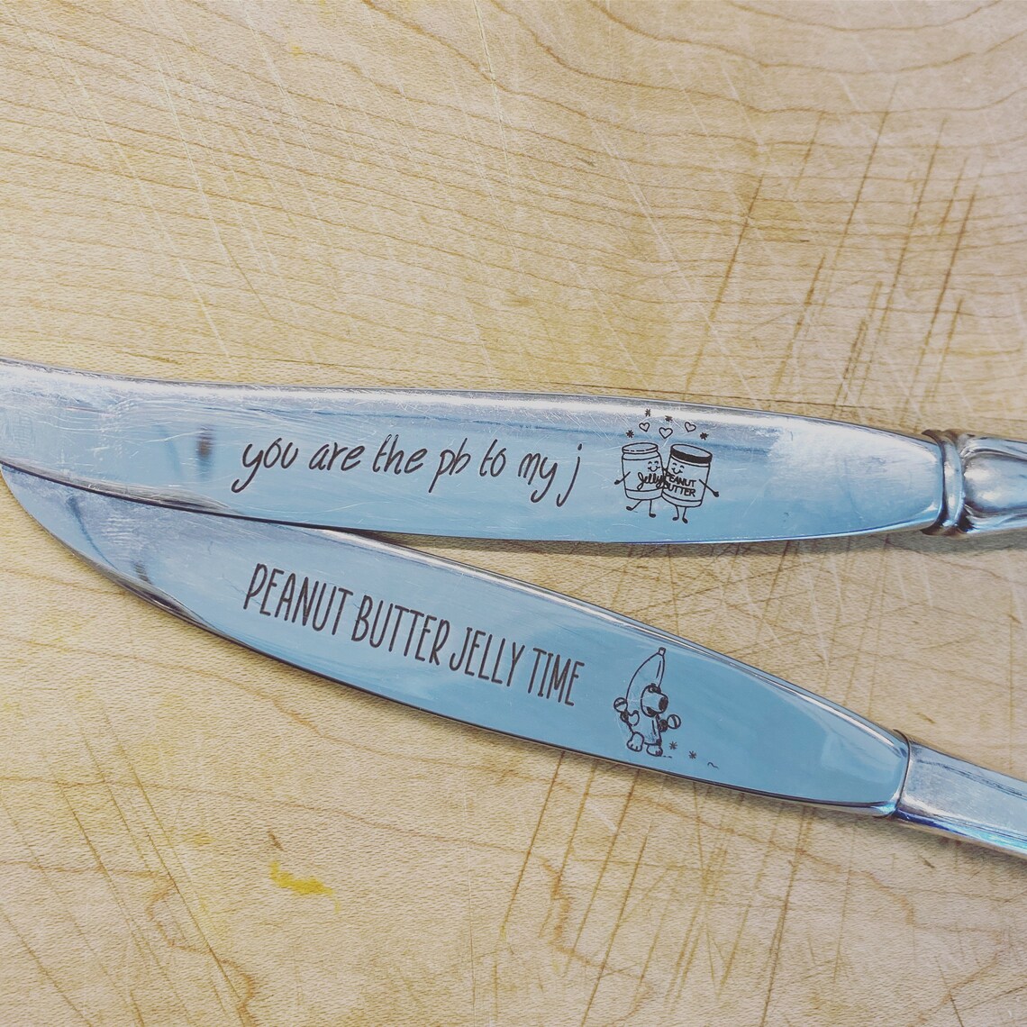 Personalized Peanut Butter Knife PB to My J Peanut Butter Etsy