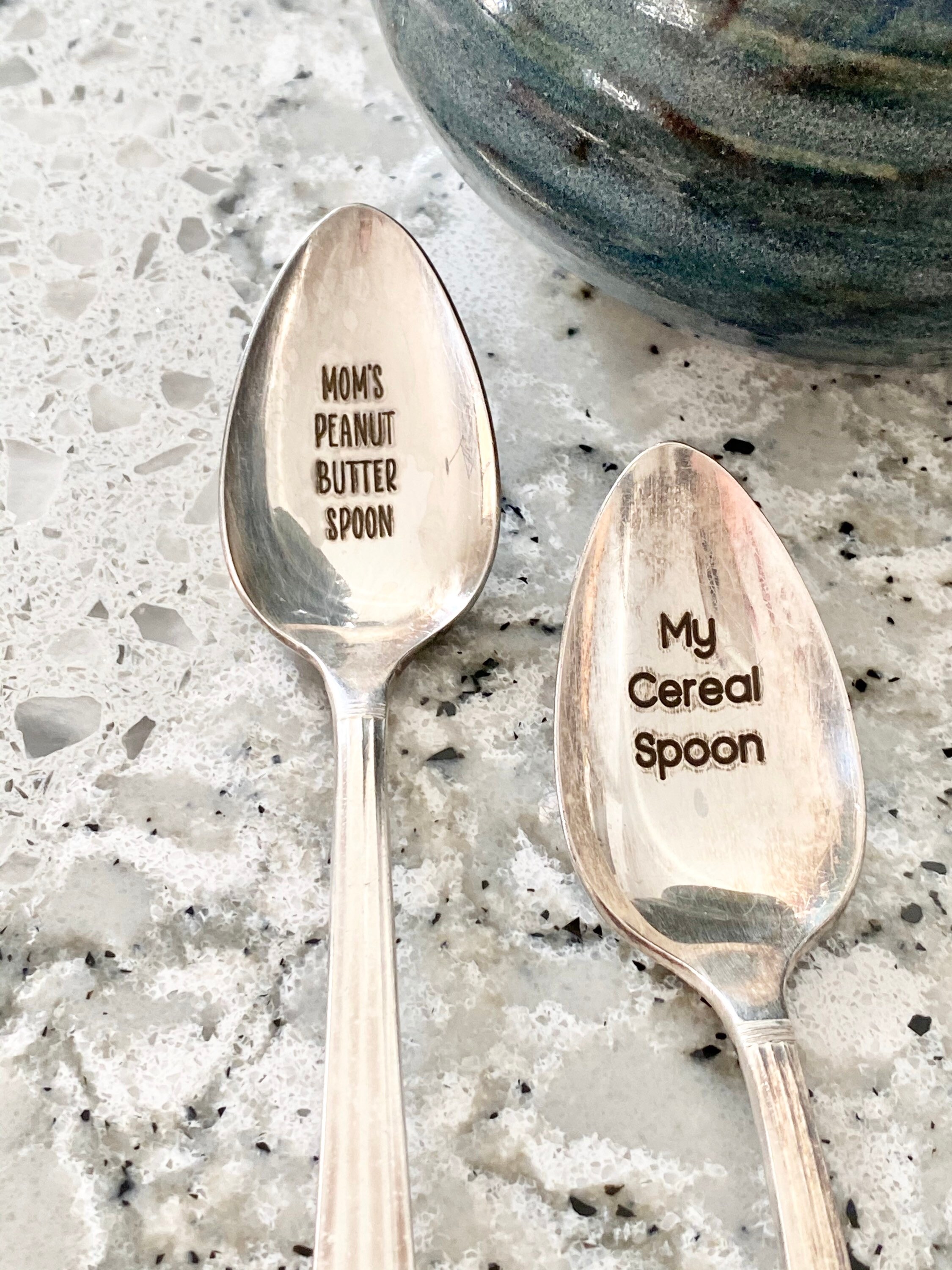 Custom spoon personalized spoon. Actual silver spoon vintage Etsy