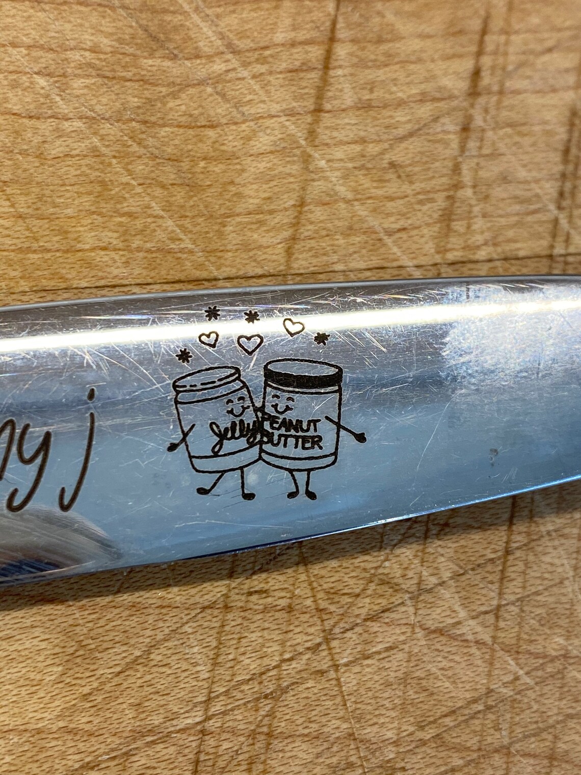 Personalized Peanut Butter Knife PB to My J Peanut Butter Etsy