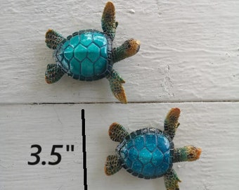Sea Turtle Magnet Set: Ocean-Inspired Fridge Decor