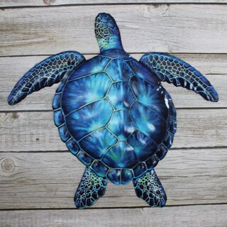 Just Breathe Turtle Targa In Metallo Vintage – Decorazione Parete 20x30 Cm Per Bagno E Caffè