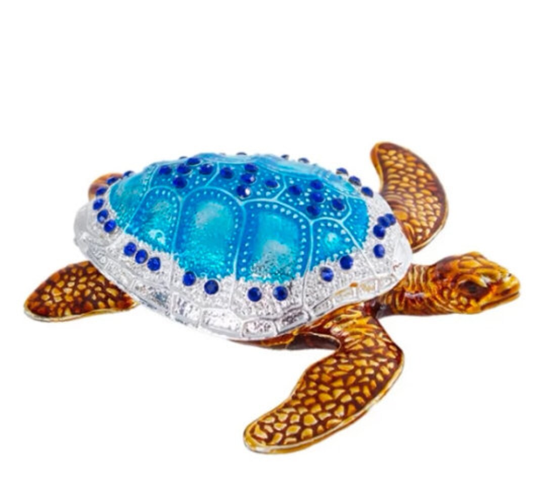 Turtle Trinket Box, Sea Turtle Storage Box, Sea Turtle Storage Box, Sea