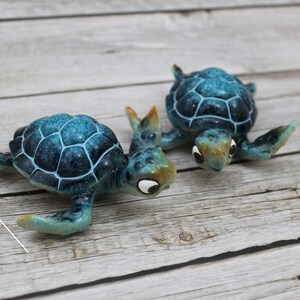 A delightful cartoon depiction of a blue turtle with a cheerful expression. The turtle features a vibrant blue shell adorned with playful patterns, and its expressive eyes convey a sense of friendliness