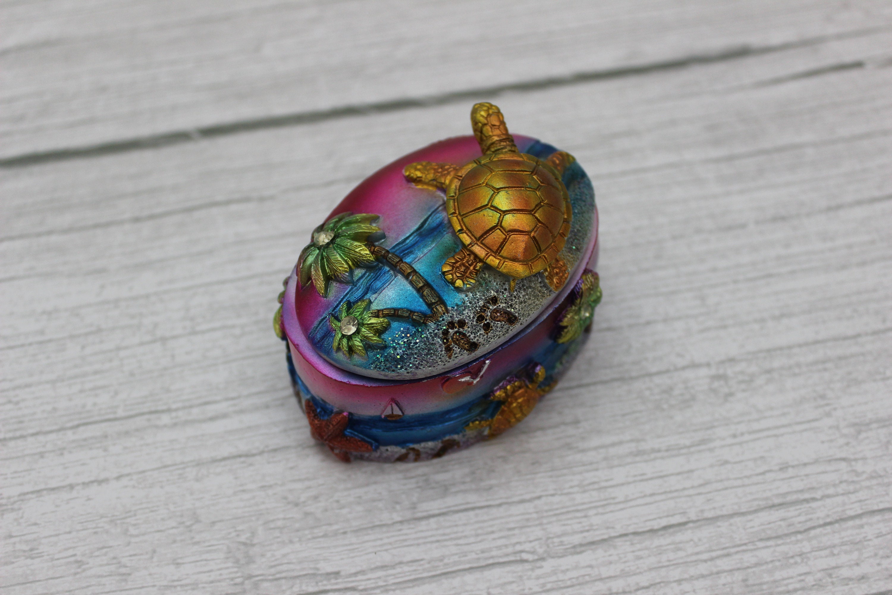 Sea Turtle Storage Box Turtle Storage Box Sea Turtle Box Etsy