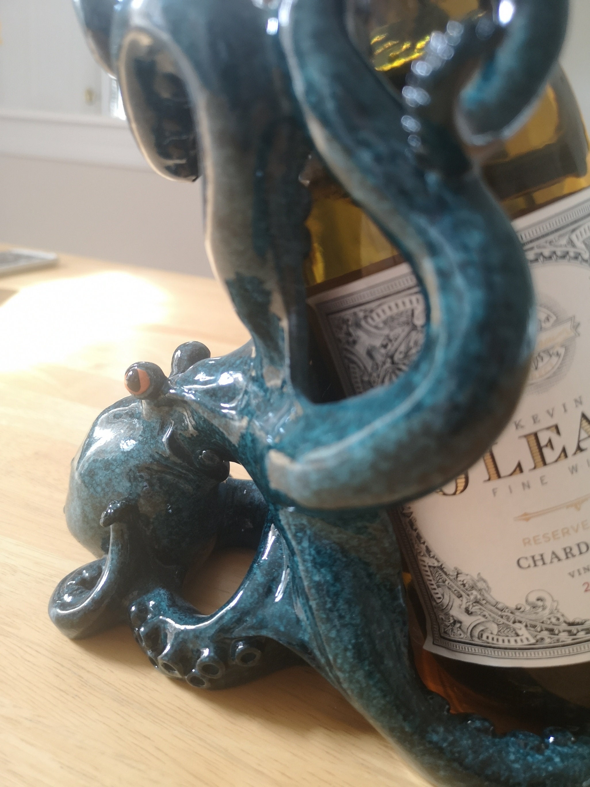 Octopus Bottle Holder Wine Bottle Holder Octopus Wine Bottle Etsy
