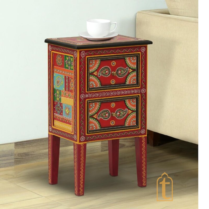 Orange Side Table - Etsy
