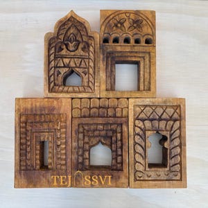 RAJASTHANI JHAROKHA WALL Art |  Wall Decor Accent/Picture Frame Jharokha | Ethnic HandMade Carved Unique Collectible Wall Hanging Indian Art