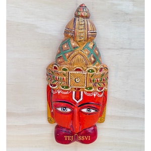 Tirupati Balaji, 16.5&quot; Inch Wooden Fine Hand-Carved Tirupati Balaji, Lord Balaji, wooden hand made balaji, indian carving wood balajii.