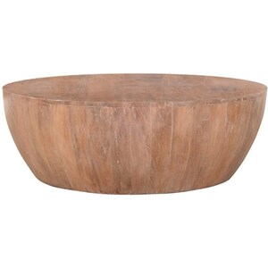 K&ouml;nnte beinhalten: Ein gro&szlig;er, niedriger Couchtisch aus Holz mit einer abgerundeten, schalenartigen Form. Der Tisch besteht aus hellbraunem Holz mit sichtbarer Maserung und einer nat&uuml;rlichen Oberfl&auml;che. Das Design ist schlicht und modern, passend f&uuml;r ein Wohnzimmer.
