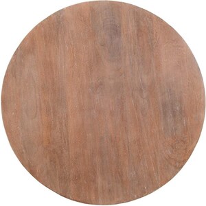 K&ouml;nnte beinhalten: Eine runde Tischplatte aus Holz mit nat&uuml;rlicher Holzmaserung. Die Oberfl&auml;che hat eine warme braune Farbe mit helleren Streifen, die ein rustikales Aussehen erzeugen. Die Tischplatte ist kreisf&ouml;rmig und scheint aus massivem Holz zu bestehen.
