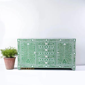 Handmade mother of pearl inlay floral Design Buffet, mother of pearl inlay Cabinet/wooden mop inlay living room furniture/side boards